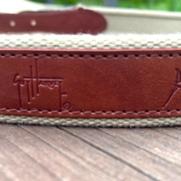 Guy Harvey Brown and Tan Belt - Picture 3 of 6